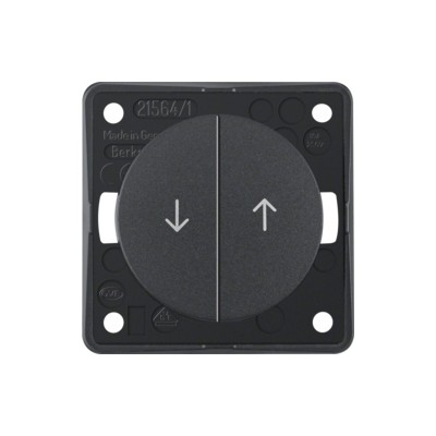 PULSADOR DOBLE PARA ESCALERA ANTRACITA