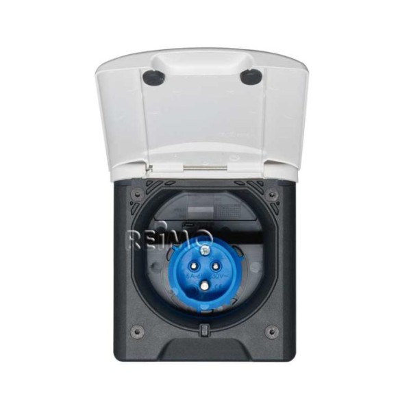 TOMA EXTERIOR BLANCA ENTRADA  DE ELECTRICIDAD