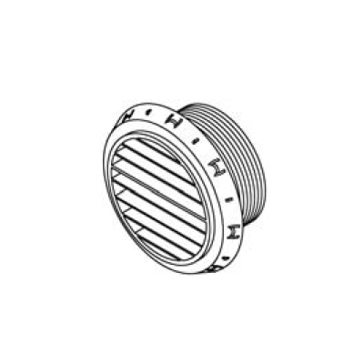 SALIDA DE AIRE NEGRA 90 mm