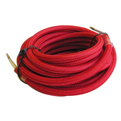 CLABLE DECORATIVO TEXTIL  ROJO  Y NEGRO