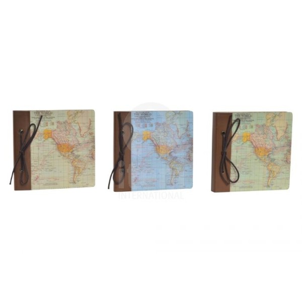 ALBUN DE FOTOS DE MADERA  MAPAMUNDI