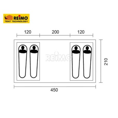 TIENDA  FAMILIAR PARA 4 PERSONAS (REIMO)