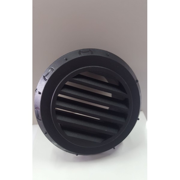 SALIDA DE AIRE PARA CALEFACCIÓN  D60 45 GRADOS (NEGRA)