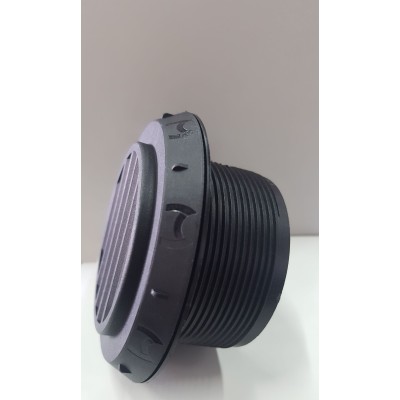 SALIDA DE AIRE PARA CALEFACCIÓN  D60 45 GRADOS (NEGRA)