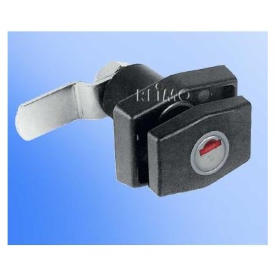 CERRADURA CUADRADA NEGRA SIN CILINDRO