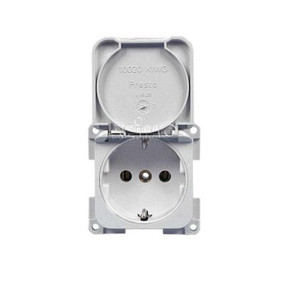 ENCHUFE EMPOTRADO 230VCOLOR GRIZ ANTRACITA