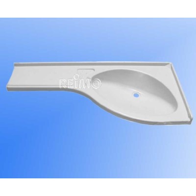 LAVABO CON ENCIMERA DE ESQUINA