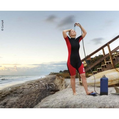 DUCHA DE CAMPING CON DEPOSITO DE AGUA +BOMBA DE PIE