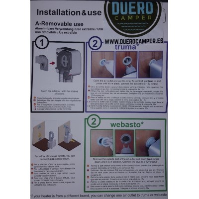 SECADOR PARA 12 V  ADAPTADO PARA  SALIDAS DE AIRE CALIENTE, CALEFACCIONES .  V.4.0-S