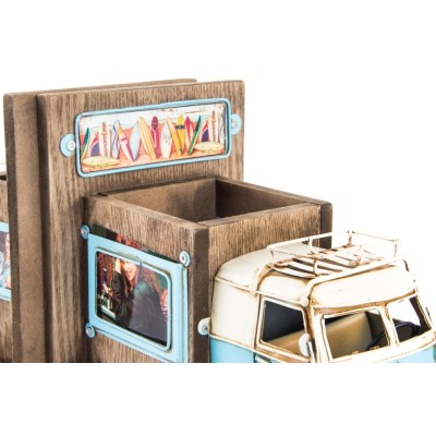 SUJETALIBROS CON PORTAFOTOS Y CUBILETE