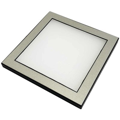 REFLECTOR LED 12V  CUADRADO COLOR PLATA