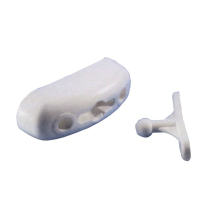 TOPE DE PUERTA DE PLASTICO BLANCO