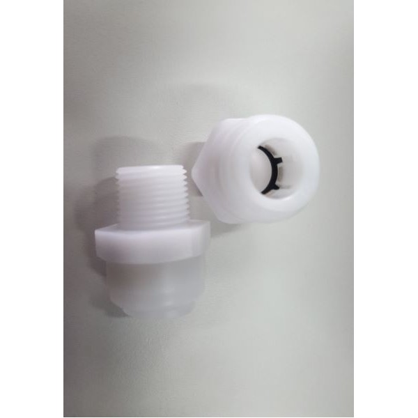 RACOR RECTO A. PRESTACIÓN 12 1/2 MACHO BLANCO