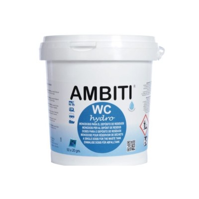 AMBITI WC HYDRO 50 PASTILLAS  PARA EL DEPOSITO DE RESIDUOS