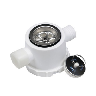 JUEGO DE DESAGÜE DE AGUA, CON 2 CONEXIONES, 25mm