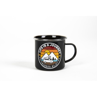 TAZA ESMALTADA  JOURNEY-350ML