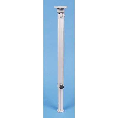 PIE DE MESA PLEGABLE  PLATEADO ALTURA 555 - 765 mm Bisagra superior