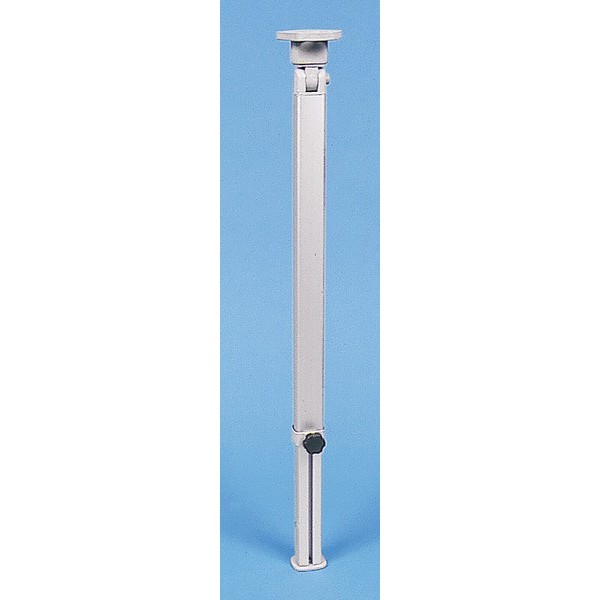 PIE DE MESA PLEGABLE  PLATEADO ALTURA 555 - 765 mm Bisagra superior