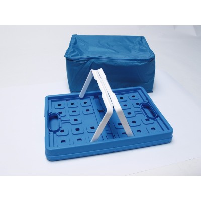 CAJA PLEGABLE CON BOLSA DE REFRIGERACION