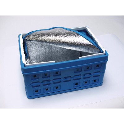 CAJA PLEGABLE CON BOLSA DE REFRIGERACION