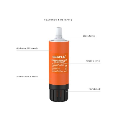 BOMBA DE AGUA SUMERGIBLE 16L/12V SEAFLO